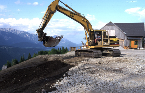 Restoration site at Tauplitz, Austria, 1800 m a.s.l. The available topsoil was carefully collected and redistributed.