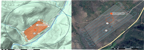 Example of a flight planning mission for Twin Creek eld site—observe that the heading for the flight passes was designed to be perpendicular to the dominant slope. (https://doi.org/10.1016/j.rama.2024.06.016?utm_source=chatgpt.com )